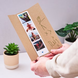 Gepersonaliseerde fotostrip Vaderdagkaart