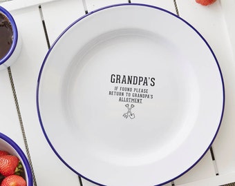 Grandpa/'s Personalised Enamel Plate