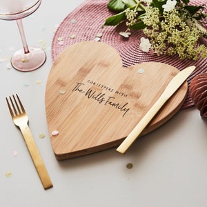 Christmas Personalised Wooden Chopping Board image 2