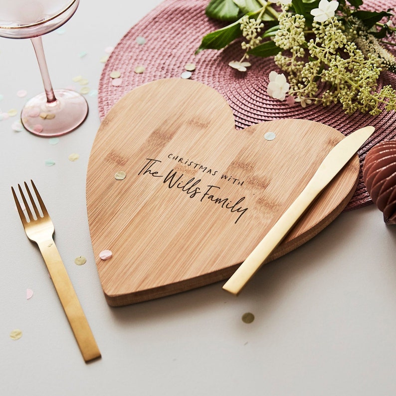 Christmas Personalised Wooden Chopping Board image 2