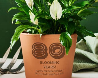 Maceta de terracota personalizada para cumpleaños o regalo de jardín