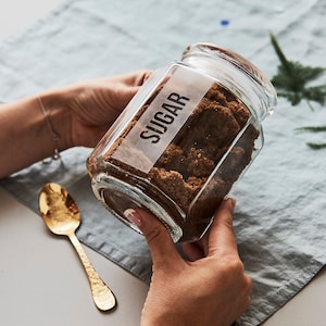 Personalised Glass Baking Storage Jar