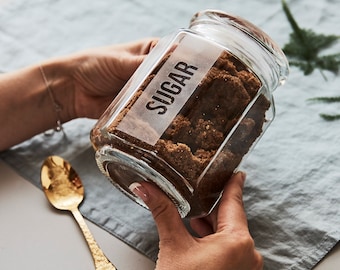 Personalised Glass Baking Storage Jar