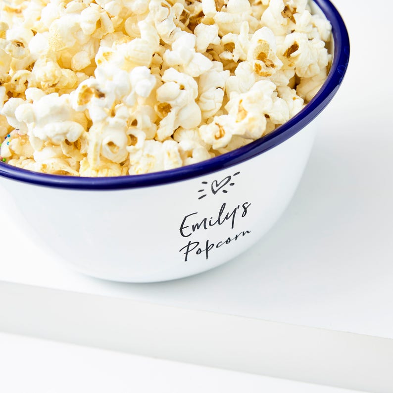 Children's Personalised Popcorn Bowl Etsy UK