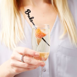 Gepersonaliseerde bruiloft drankje spies
