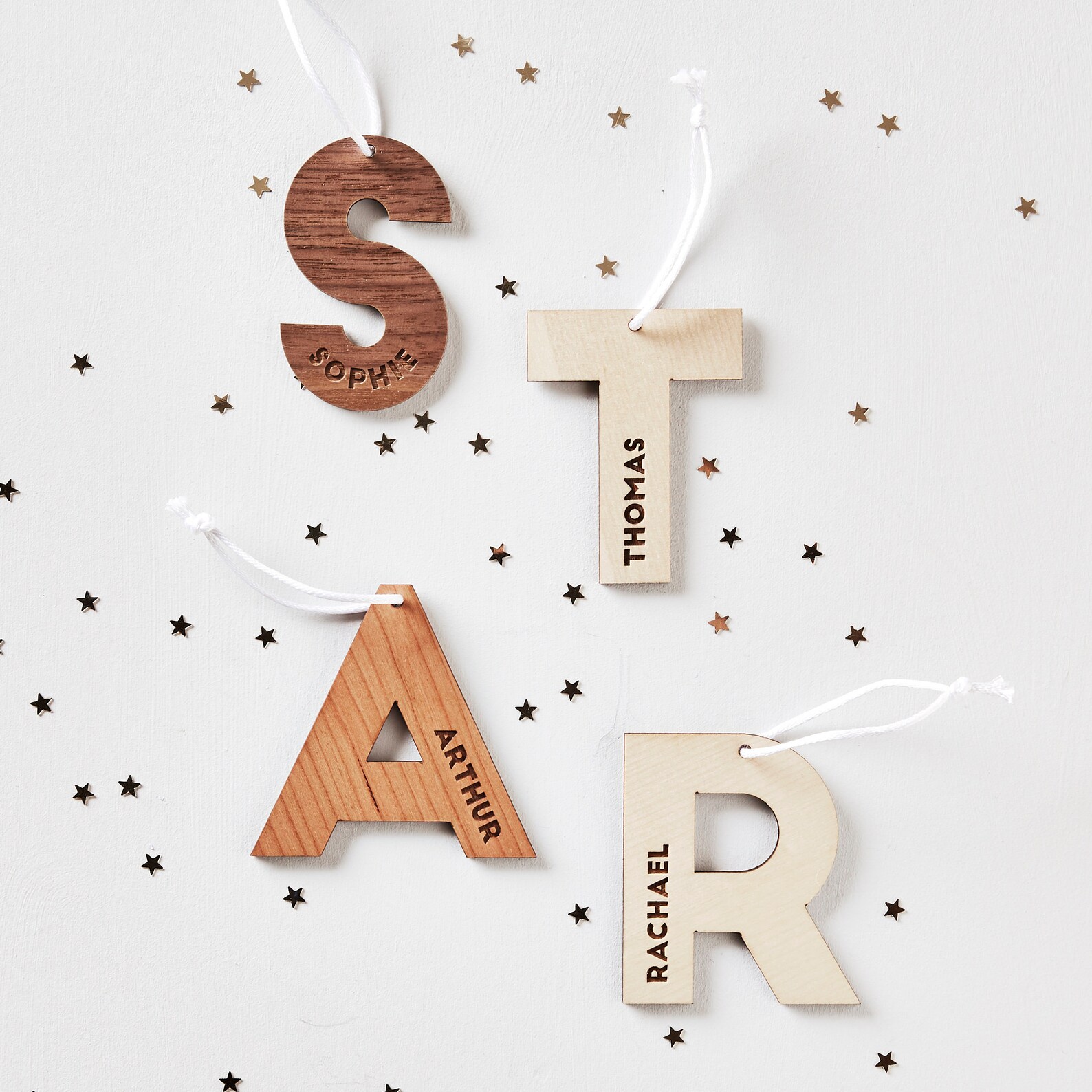 Personalised Wooden Initial Decoration - Etsy