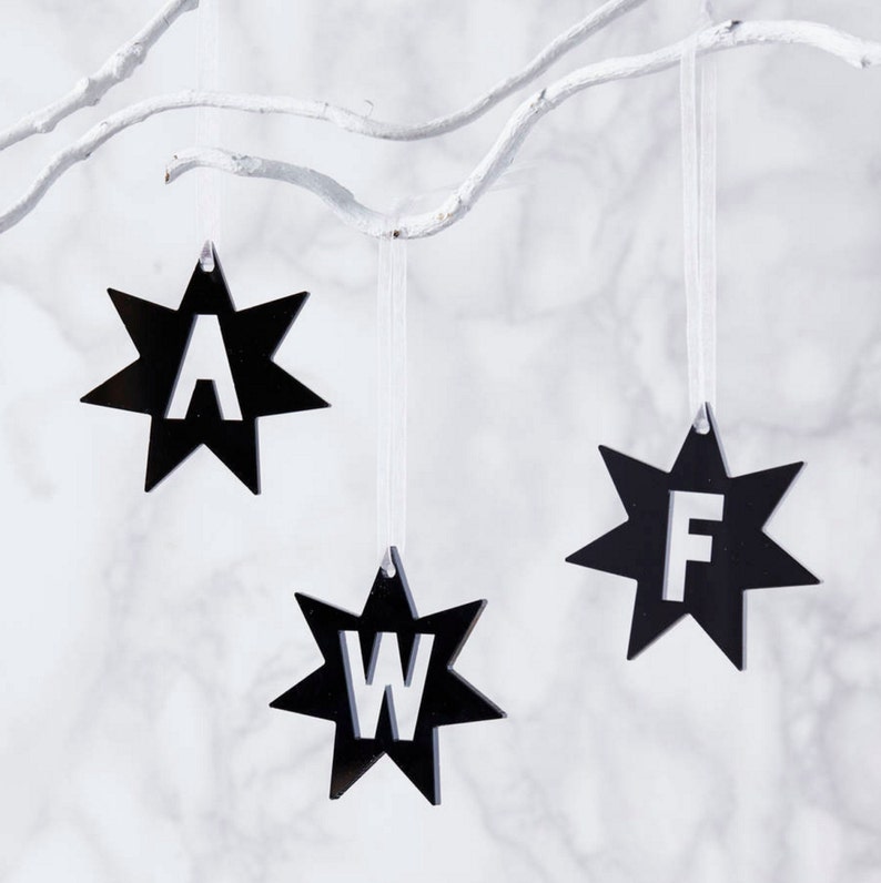 Initial Star Personalised Decoration image 3