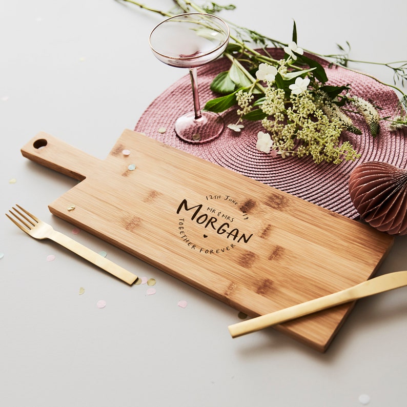Wedding Personalised Chopping/Cheese Board image 2
