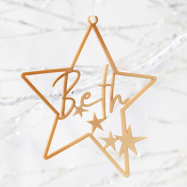 Little Star Personalised Christmas Decoration