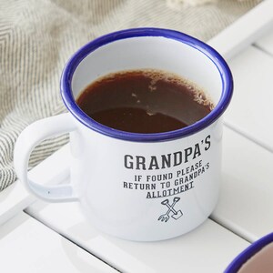 Grandpa&#39;s Personalised Enamel Mug