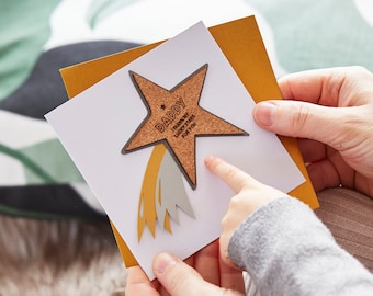 Personalised Fathers Day Shooting Star Card