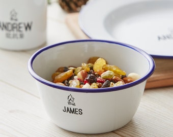 Personalised Camping Enamel Bowl