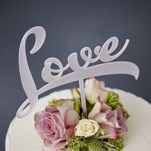 Calligraphy 'Love' Cake Topper image 2