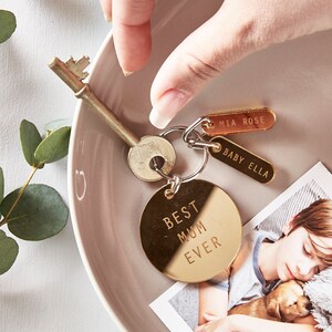 Porte-clés charm miroir personnalisé
