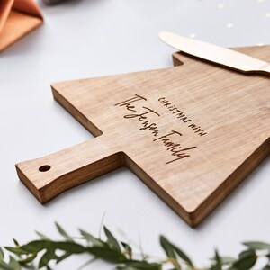 Christmas Personalised Wooden Chopping Board image 7