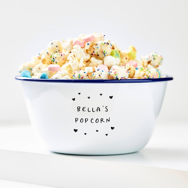 Kleine sterren gepersonaliseerde popcornkom