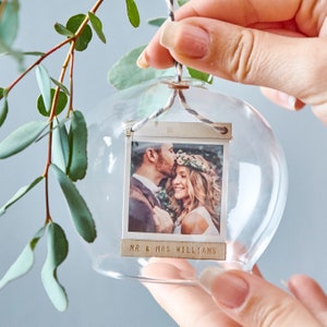 Personalised Photo Dome Glass Bauble image 5