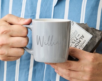 Personalised Stoneware Mug For Him