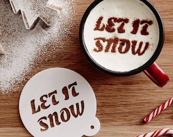 Personalised Christmas Motto Hot Chocolate Stencil