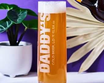 Gepersonaliseerd koudbierglas | Vaderdagcadeau
