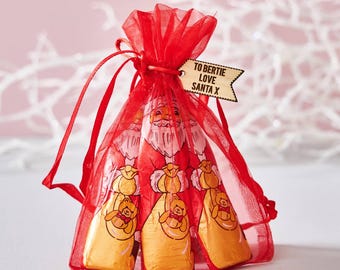Personalized Chocolate Santa Christmas Stocking Filler