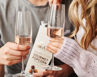 Personalised Prosecco / Champagne Glass Set