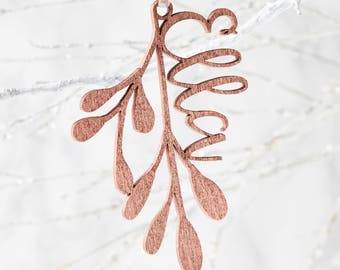 Personalised Mistletoe Christmas Decoration