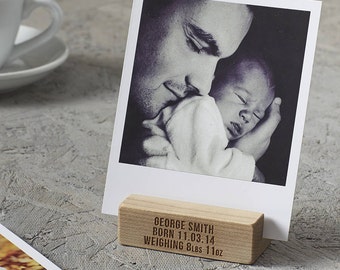 Personalised Baby Photo Block