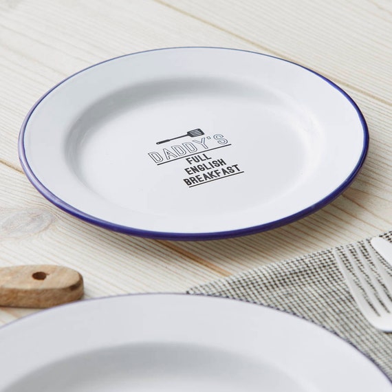 Enamel Dining Plates, Custom Enamel Plate, Enamel Dinner Plate
