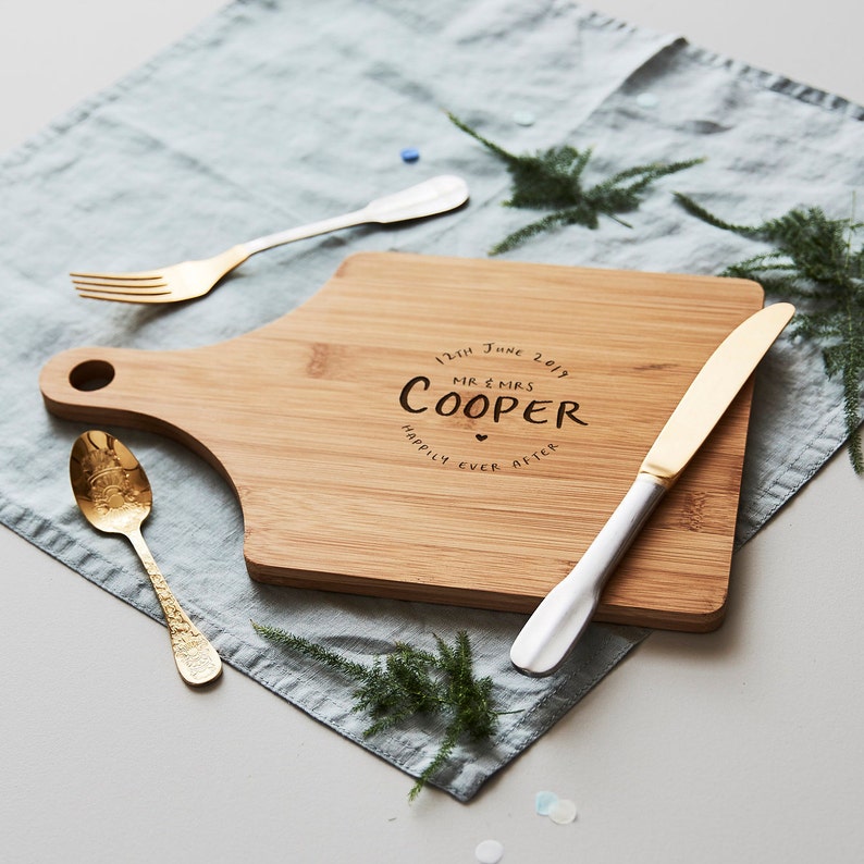 Wedding Personalised Chopping/Cheese Board image 3