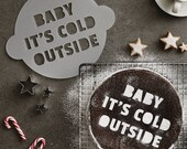 Personalised Christmas Motto Cake Stencil