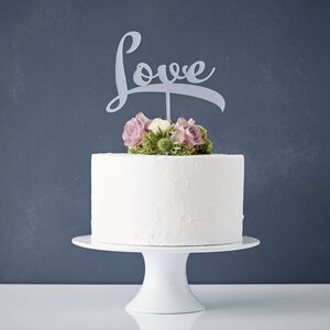 Calligraphy 'Love' Cake Topper image 1