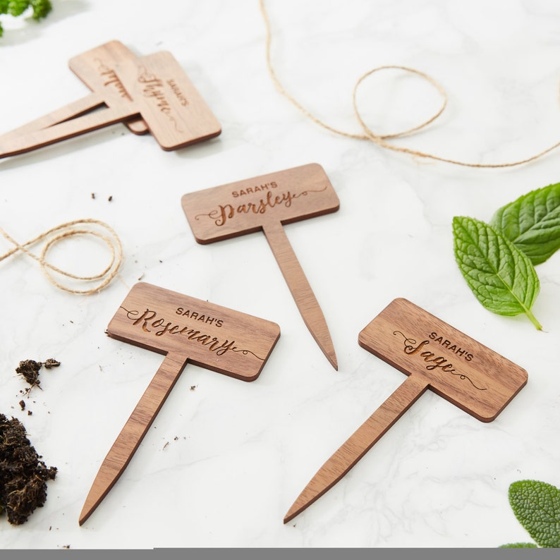 Personalised Wooden Plant Marker image 3