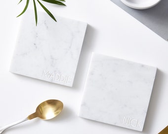 Personalised Square Marble Coaster