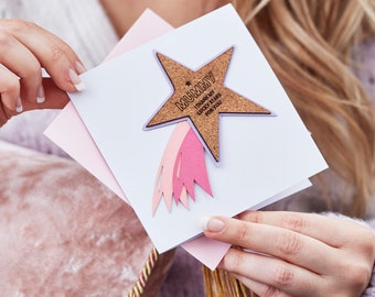 Personalised Mother's Day Shooting Star Card