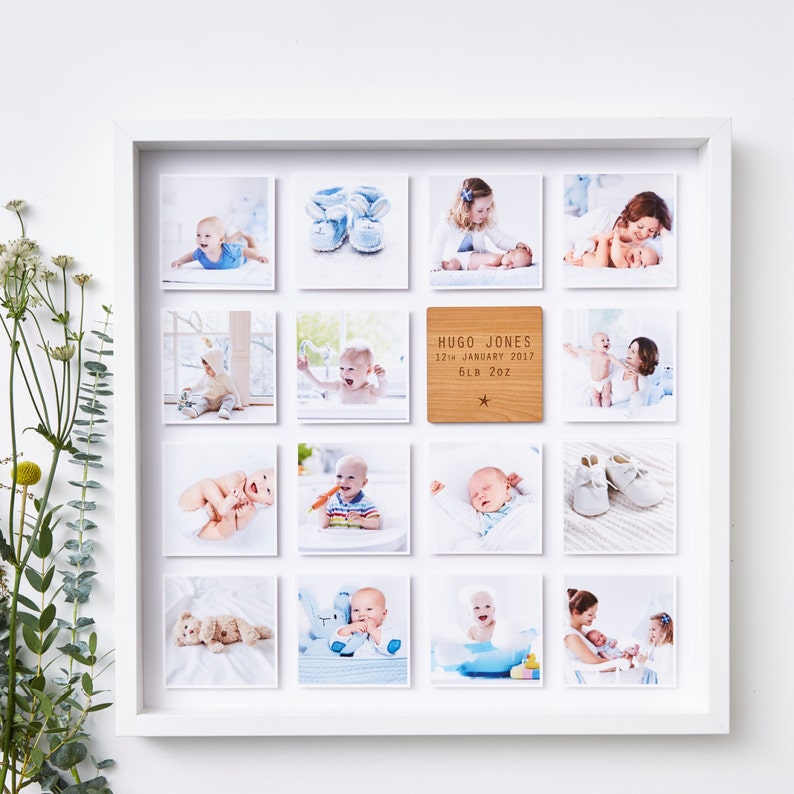 Personalised Framed Baby Photo Print image 3