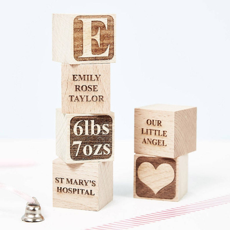 Personalised Baby Keepsake Building Block image 5