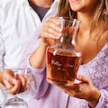 Personalized Wine Carafe | Engraved Heart Design, Anniversary Gift