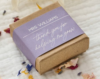 Personalised Thank You Teacher Seed Ball Gift