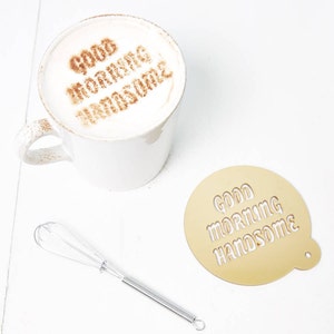 Personalised Coffee Stencil For Him