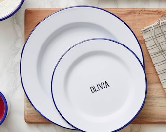 Personalised Enamel Plate