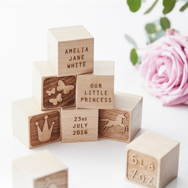 Personalised Princess Keepsake Building Block
