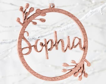 Wreath Personalised Christmas Decoration