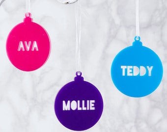 Personalised Christmas Bauble Decoration