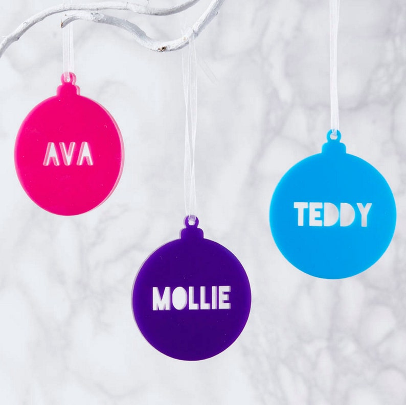 Personalised Christmas Bauble Decoration image 1