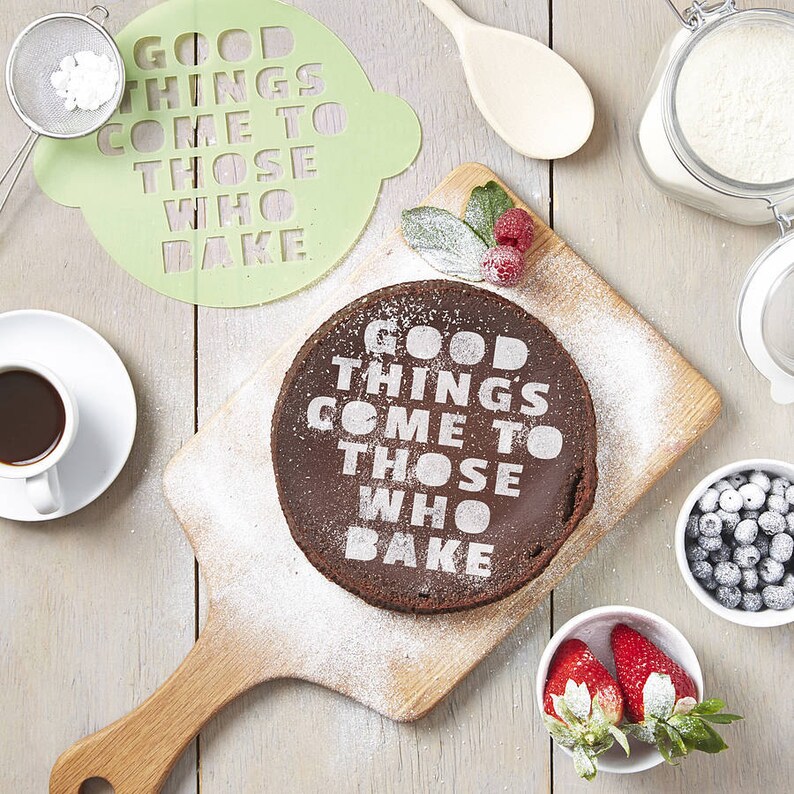 Personalised Quote Cake Stencil Etsy