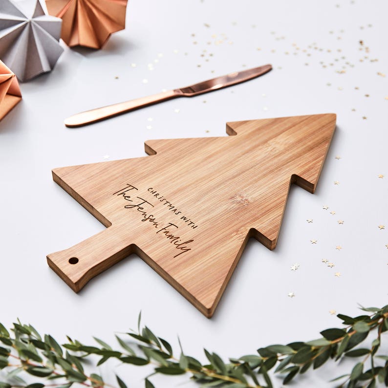 Christmas Personalised Wooden Chopping Board image 8