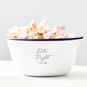 Personalised Date Night Popcorn Bowl image 5