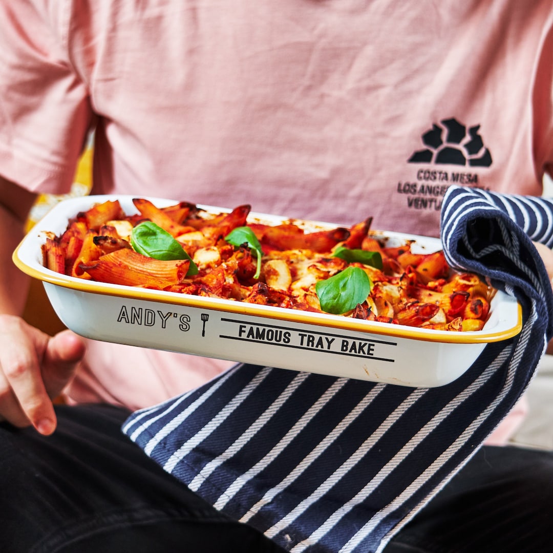 Personalised Enamel Tray Bake Tin Etsy