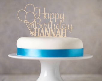 Personalised Wooden Birthday Cake Topper